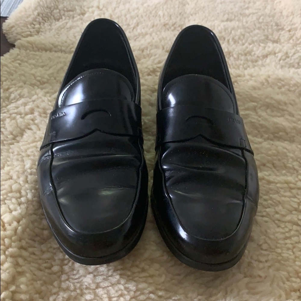 Prada leather shoes
